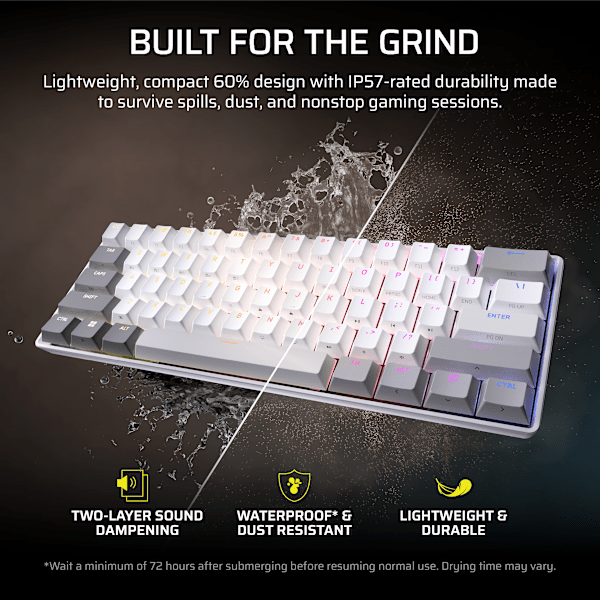 CLIPPER PRO MINI 60 Hall Effect Gaming Keyboard - White