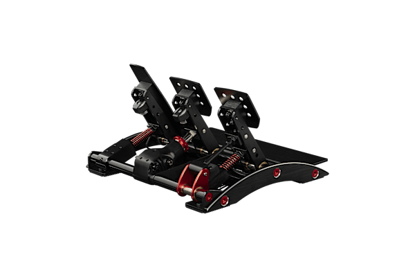 ClubSport Pedals V3 load-cell pedal set right angle view