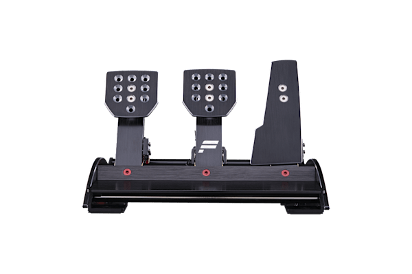 ClubSport Pedals V3 load-cell pedal set front angle view