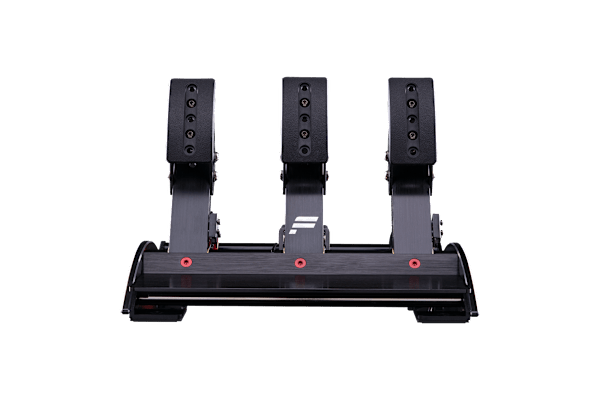 ClubSport Pedals V3 load-cell pedal set back angle view